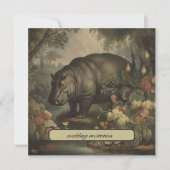 Botanisch Hippo, aanpasbaar Kaart (Voorkant)