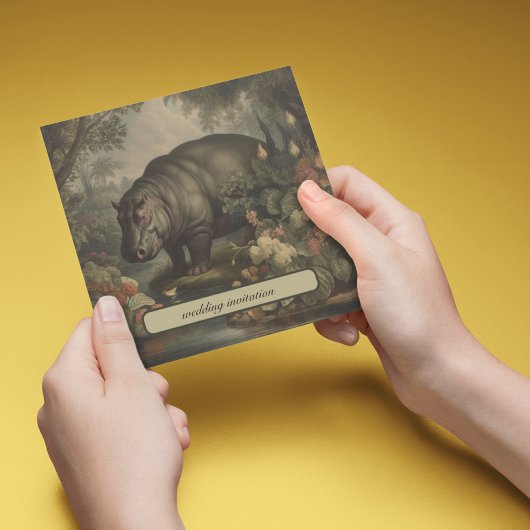 Botanisch Hippo, aanpasbaar Kaart