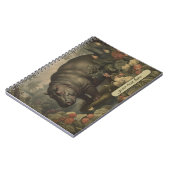 Botanisch Hippo, aanpasbaar Notitieboek (Linkerzijde)