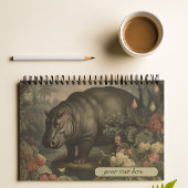 Botanisch Hippo, aanpasbaar Notitieboek