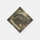Botanisch Hippo, aanpasbaar Servet (Hoek)