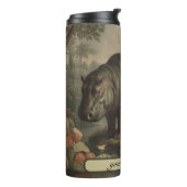  Botanisch Hippo, aanpasbaar Thermosbeker (Gedraaid links)