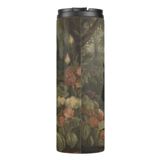  Botanisch Hippo, aanpasbaar Thermosbeker (Achterkant)