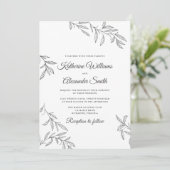 Botanisch huwelijk kaart (Staand voorkant)
