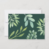 Botanisch huwelijk RSVP kaartje (Achterkant)