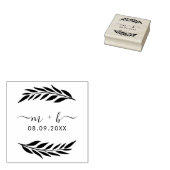 Botanisch huwelijk rubberstempel (Gestempeld)