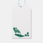 Botanisch impressiepatroon cadeaulabel (Voorkant)