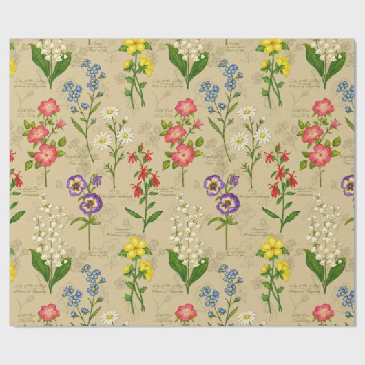 Botanisch inpakpapier (Vlak)