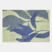 Botanisch Inpakpapier Plat Vellen Set van 3 (Voorkant 2)