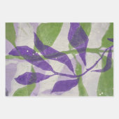 Botanisch Inpakpapier Plat Vellen Set van 3 (Voorkant)