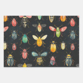 Botanisch Insect Collectie Krijt Tekenpatroon Inpakpapier Vel (Voorkant 2)