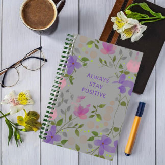Botanisch inspirerend Elegante Girly Bloemen Notitieboek