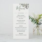 Botanisch Italiaans Groen Olijven Bindje Menu (Staand voorkant)