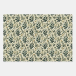  Botanisch Ivoor/Sage Wrap Decoupage Papers Inpakpapier Vel
