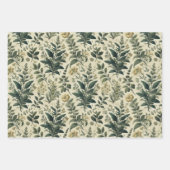 Botanisch Ivoor/Sage Wrap Decoupage Papers Inpakpapier Vel (Voorkant 3)