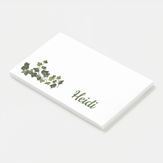 Botanisch ivy Vine Monogram Post-it® Notes (Schuin)