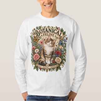 Botanisch katten T-shirt |