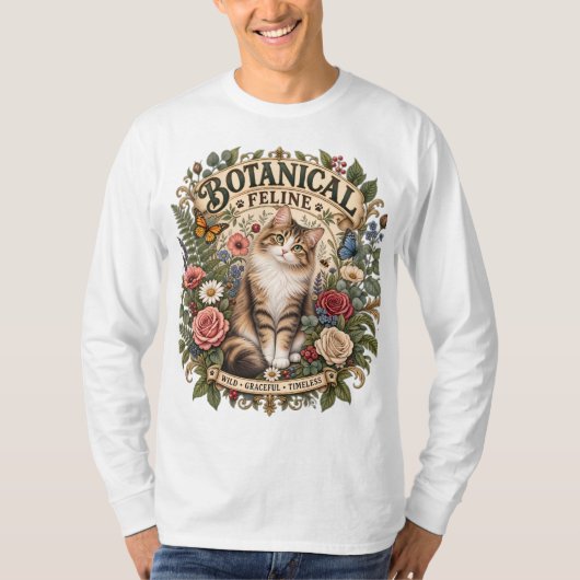Botanisch katten T-shirt | (Voorkant)