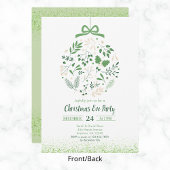 Botanisch kerstfeest kaart