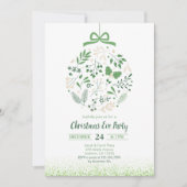 Botanisch kerstfeest kaart (Voorkant)