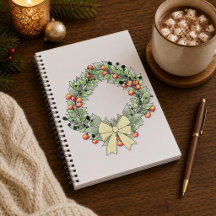 Botanisch Kerstkrans Hardcover Journaal