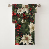 Botanisch Kerstpatroon Bad Handdoek (Insitu)