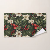 Botanisch Kerstpatroon Bad Handdoek (Handdoek)