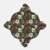 Botanisch Kerstpatroon Bedankdoosjes (Uitgevouwen)