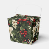 Botanisch Kerstpatroon Bedankdoosjes (Voorkant Zijde)