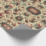 botanisch kerstpatroon cadeaupapier<br><div class="desc">Botanisch Kerst Patroon Wrapping Paper</div>