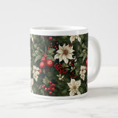 Botanisch Kerstpatroon Grote Koffiekop (Voorkant rechts)