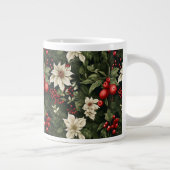 Botanisch Kerstpatroon Grote Koffiekop (Rechts)