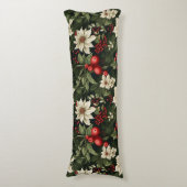 Botanisch Kerstpatroon Lichaamskussen (Voorkant Verticaal)