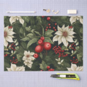 Botanisch Kerstpatroon Tissuepapier (Craft)