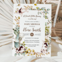  botanisch konijnenkonijn Baby shower QR