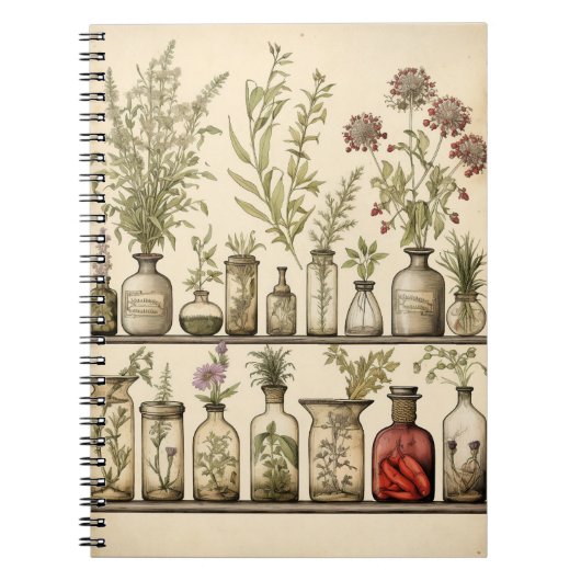  Botanisch Kruid Recept Journal Notitieboek (Voorkant)