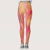 Botanisch Kunstpatroon Abstracted Pattern Leggings (Voorkant)