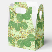 Botanisch kunstpatroon van Japans leder Bedankdoosjes (Geopend)