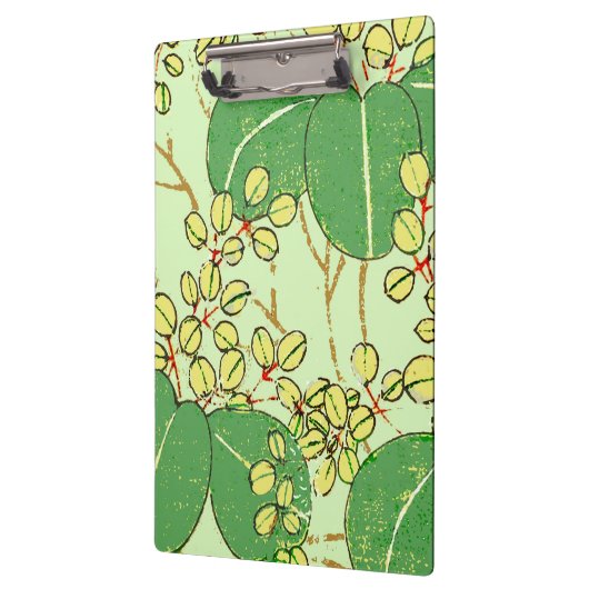 Botanisch kunstpatroon van Japans leder Klembord (Links)