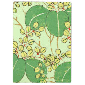 Botanisch kunstpatroon van Japans leder Klembord (Achterkant)