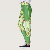 Botanisch kunstpatroon van Japans leder Leggings (Links)
