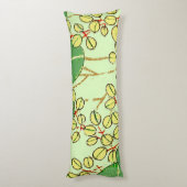 Botanisch kunstpatroon van Japans leder Lichaamskussen (Achterkant (Verticaal))