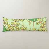 Botanisch kunstpatroon van Japans leder Lichaamskussen (Voorkant)