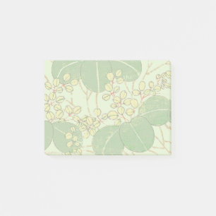 Botanisch kunstpatroon van Japans leder Post-it® Notes