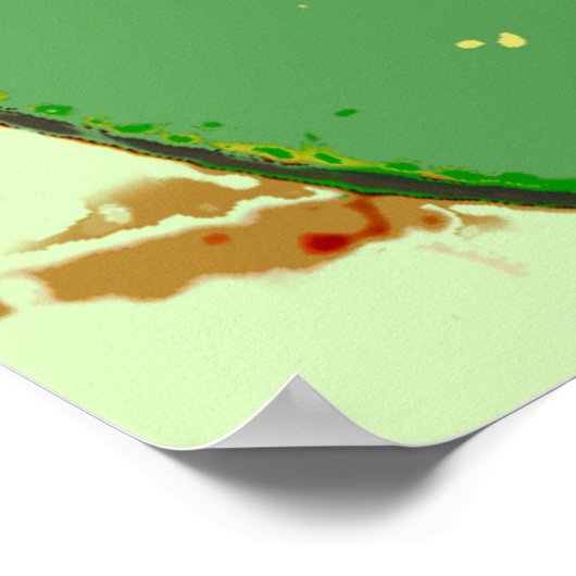 Botanisch kunstpatroon van Japans leder Poster (Hoek)