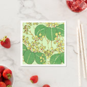 Botanisch kunstpatroon van Japans leder Servetten (Insitu)