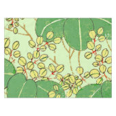Botanisch kunstpatroon van Japans leder Tafelkleed (Voorkant (Horizontaal))