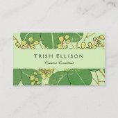 Botanisch kunstpatroon van Japans leder Visitekaartje (Voorkant)