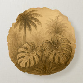 Botanisch kussen – Tropische Monsters & Palmblader