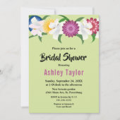 Botanisch Land Boho Rozen Bloemen Vrijgezellenfees Kaart (Voorkant)